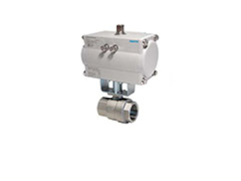 Крани з пневмоприводом до 100 бар