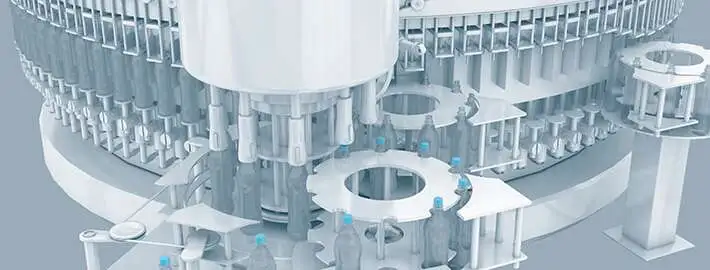 Автоматизована лінія FESTO для розливу напоїв: пневматичні компоненти в процесі наповнення ПЕТ-пляшок