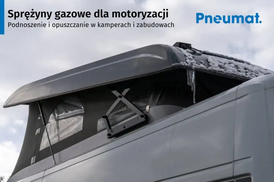Газовая пружина Pnevmat для подъема крыши кемпера и специализированной застройки фургонов