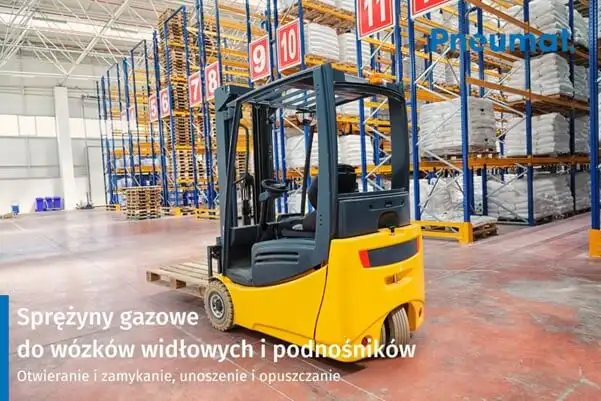 Газовые пружины ПНЕВМАТ для вилочных погрузчиков, подъемников и складской техники