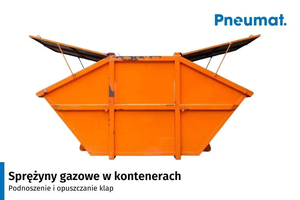 Газовые пружины ПНЕВМАТ для легкого подъема и фиксации крышек мусорных контейнеров
