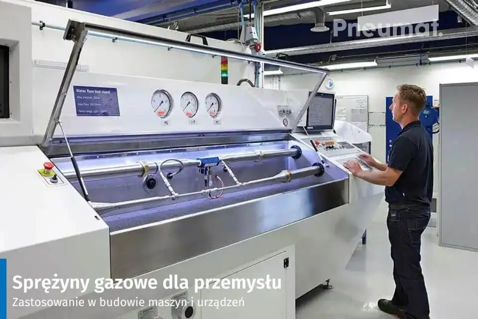 Применение газовых пружин ПНЕВМАТ в строительстве промышленных машин и защитных экранов станков