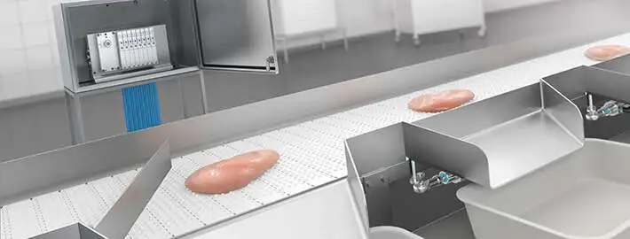 Системы автоматизации FESTO на линии обработки мясной продукции: пневматические приводы и шкафы управления