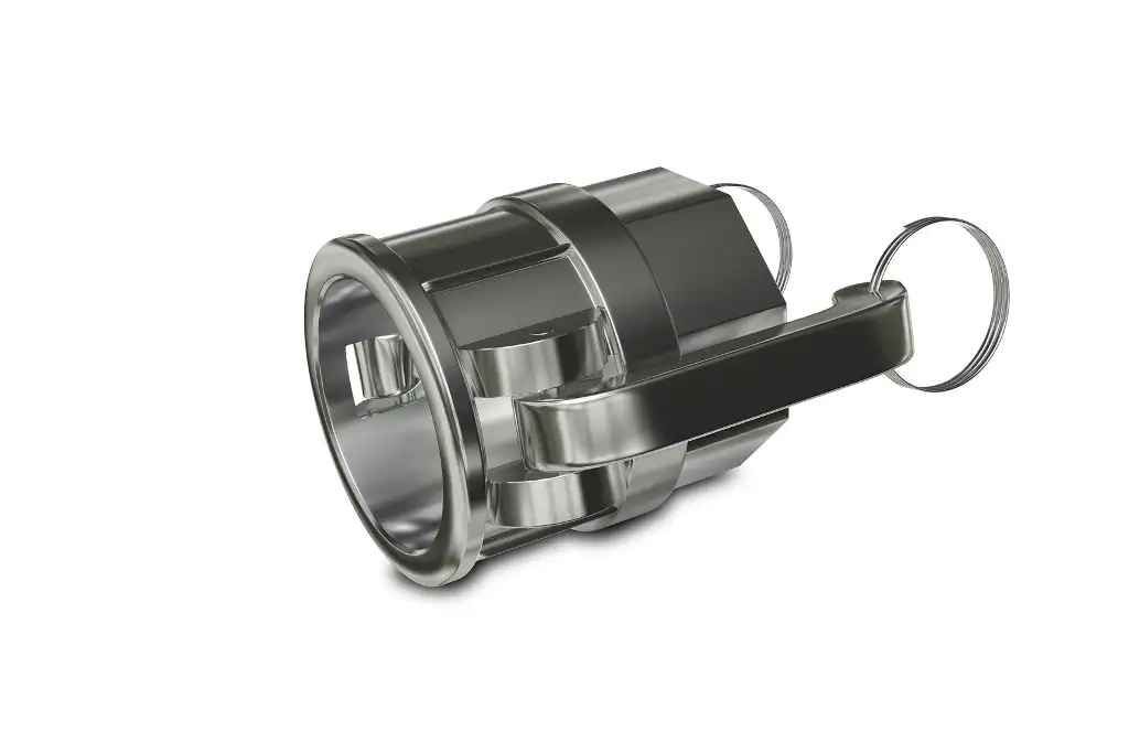 Швидкоз'єднання Camlock тип D (Камлок), виготовлене з нержавіючої сталі, з внутрішньою різьбою та одним важелем