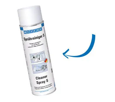 Спрей-очищувач WEICON Cleaner Spray S для знежирення та видалення бруду перед нанесенням антикорозійних покриттів, необхідний для ремонту резервуарів