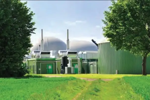 Биогазовая установка (биогазовый завод) для производства биогаза из органических отходов и биомассы