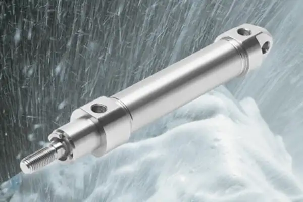 Пневмоциліндр Festo CRDNU Clean Design з нержавіючої сталі, стійкий до агресивного миття за стандартами EHEDG