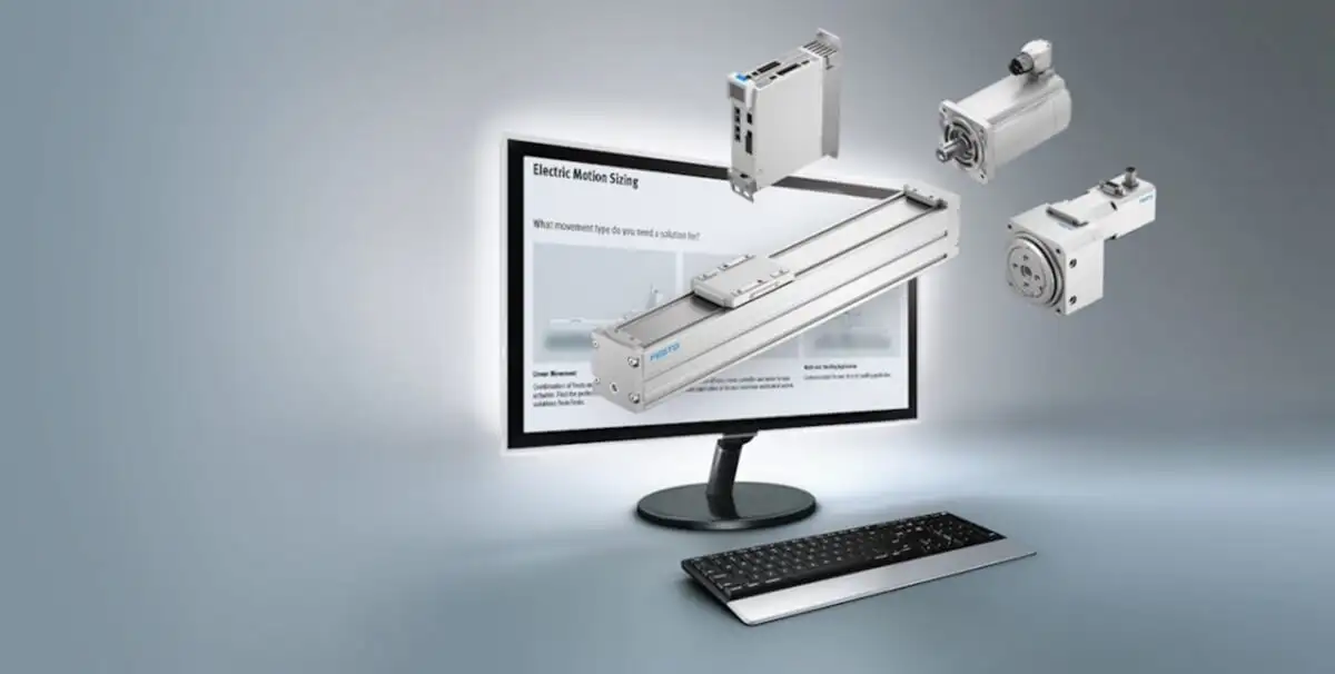 Використання онлайн-інструментів Electric Motion Sizing від Festo для підбору сервоприводів та лінійних механізмів