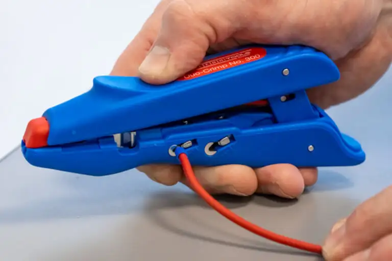 Багатофункціональний інструмент WEICON Duo-Crimp No. 300 для зняття ізоляції та обтискання гільз на дротах
