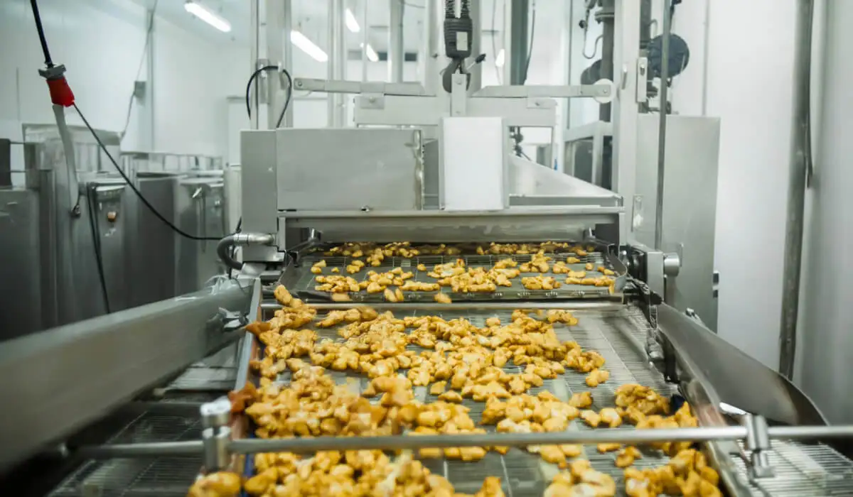 Система импульсной пневматической очистки фильтров на линии переработки мяса птицы