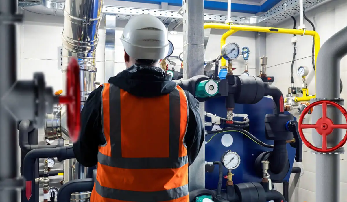 Елементи теплового вузла та пневматичні виконавчі механізми, технічне обслуговування обладнання котельні спеціалістом