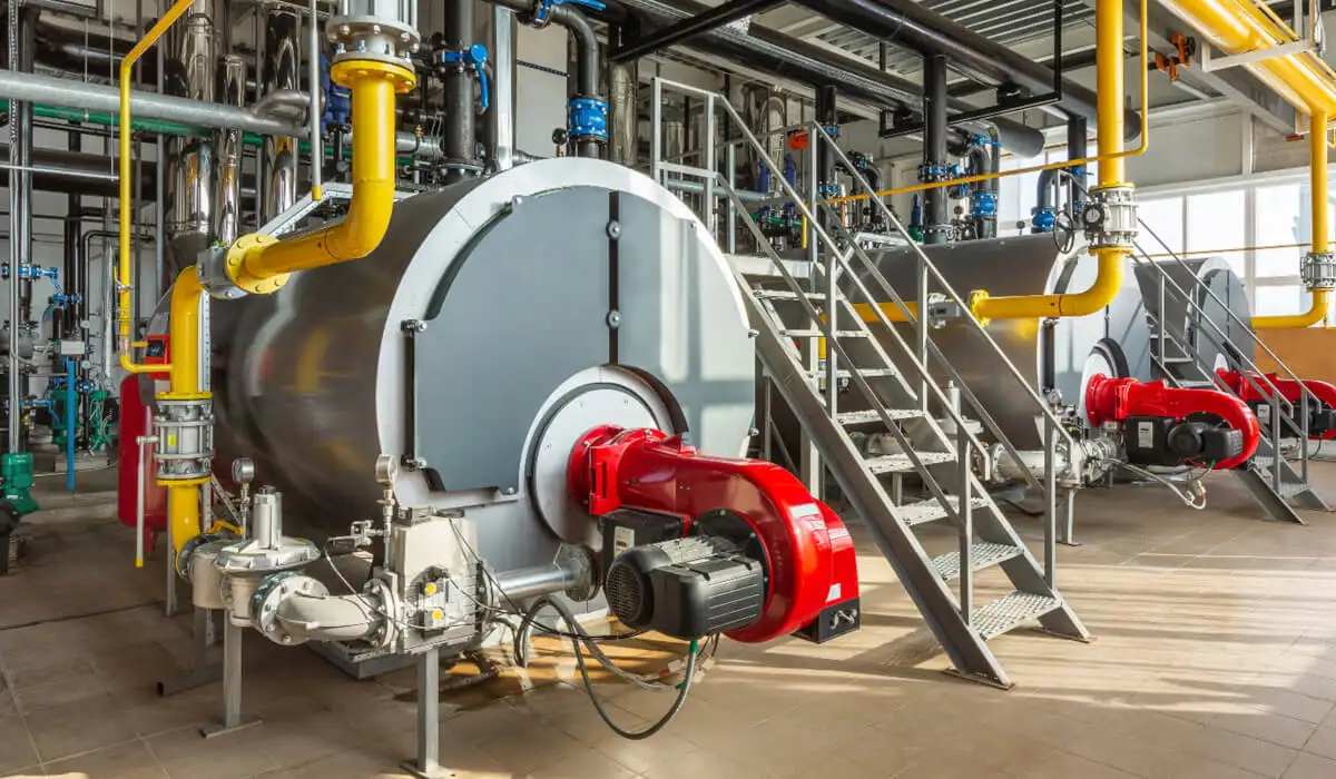 Промислові газові котли з пальниками, модернізація системи подачі повітря для енергоощадності теплової станції