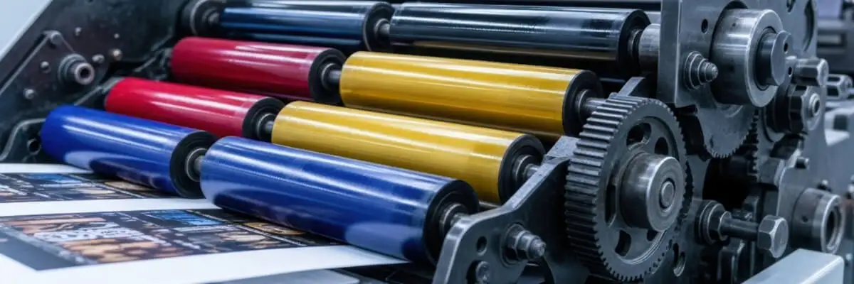 Процес шліфування кольорових гумових валів на промисловому обладнанні з дотриманням температурного режиму