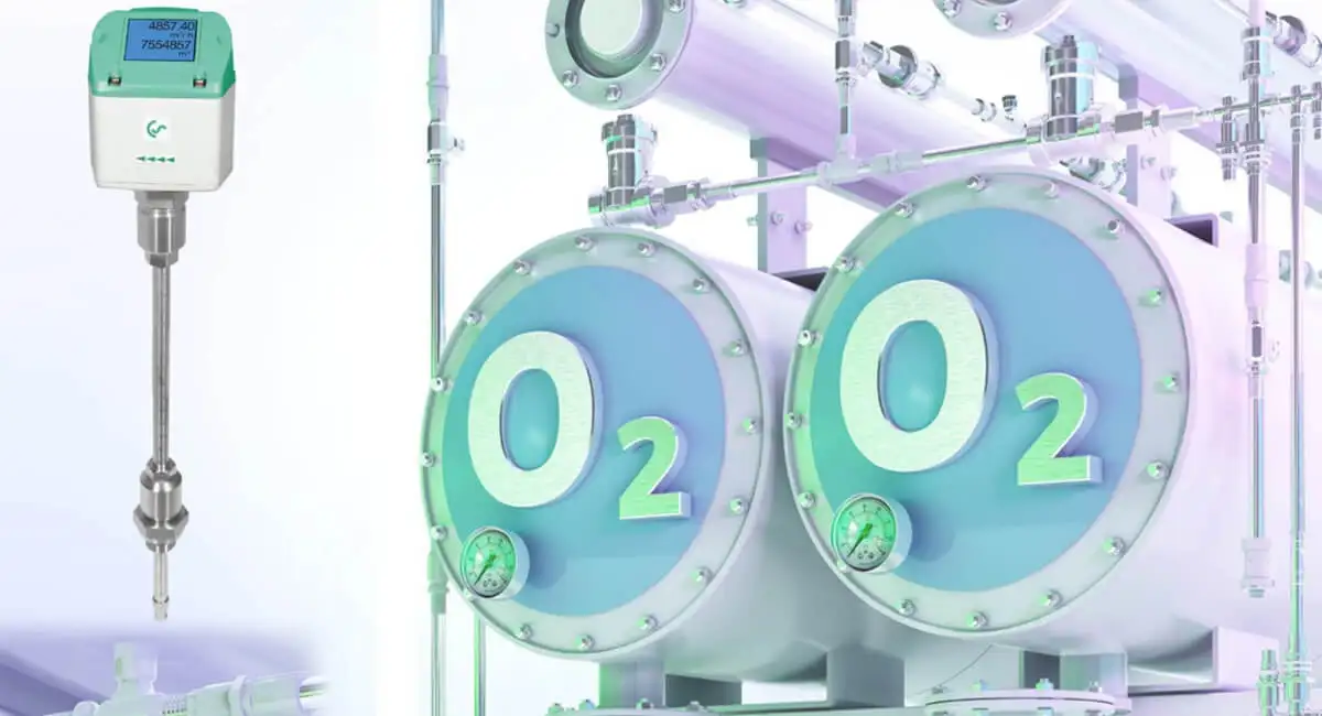 Витратомір VA 500 для вимірювання витрати газів та стисненого повітря за стандартом ISO 50001