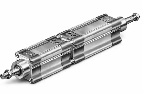 Компактный пневмоцилиндр UNITOP D50x50 с двухсторонним штоком для пневматических систем