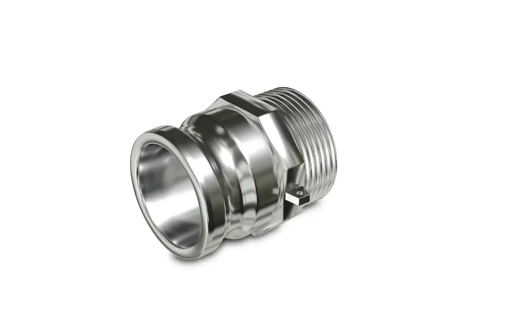 З'єднання Camlock тип A (Камлок), виготовлене з нержавіючої сталі, з зовнішньою різьбою